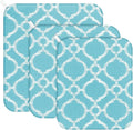 3 Pcs Heat Press Mats Compatible with Easypress 2 / Easypress Easy Press Mat Protective Resistant Double Sides Applicable Ironing Insulation for HTV Iron on Projects(Blue Lantern Pattern)