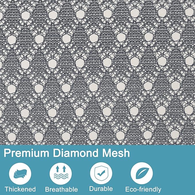 Polecasa Heavy Duty Extra Large Mesh Laundry Bags with ID Tag and Locking Drawstring Closure - 2 Pack, 30 x 36 inches - Laundry Hamper Liner, Washable Laundry Bag for Travel, Sports, Dorms (Grey)