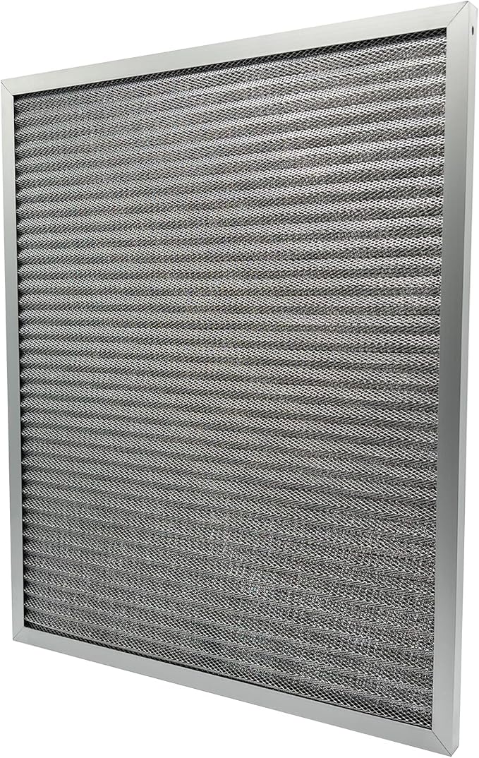 Washable Air Filter(20" x 25" x 1"), Aluminum Electrostatic Air Filter for Furnace and Central Air Conditioner
