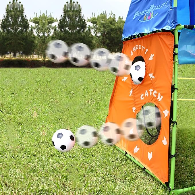 Explorer Adventure Climbing Fort with Platform, Playground Slide and Play Tent, Outdoor Jungle Gym for Backyard, Kids Ages 3-10 (8631)