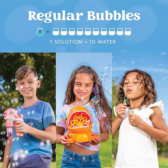 JOYIN 32 OZ Concentrated Bubble Solution for Bubble Machines (Up to 2.5 Gallons), Concentrated Solution Refills for Machine, Wands, Blower, Easter, Kids, Parties