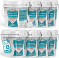 Non-Chlorine Spa Shock for Hot Tub, Chlorine-Free Shock Treatment for Hot Tubs, Spas and Swimming Pools, Quick Dissolving, Fast Acting Oxidizing Shock for Crystal Clear Water- 5lbs*8 Packs