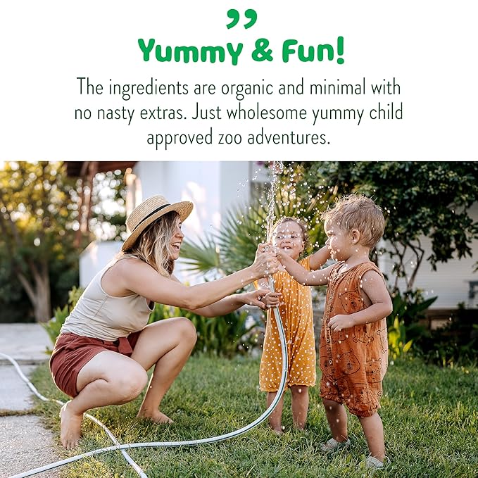 Little Bellies Organic Animal Crackers Toddler Snack (Pack of 5 x 4.58 oz Individual Packs)