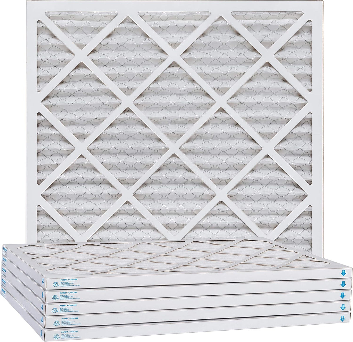 Aerostar 21 1/4x21 1/4x1 MERV 13, Pleated Air Filter, 21 1/4 x 21 1/4 x 1, Box of 6, Made in the USA