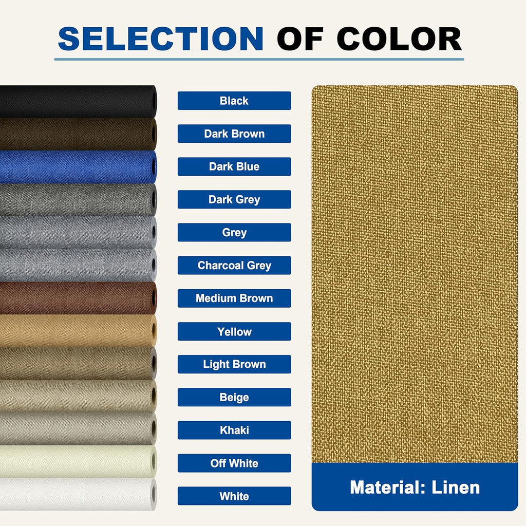 KING MOUNTAIN Linen Repair Patches, Self-Adhesive Fabric Patches, 4 X 63 inch Extra Size, Multi Color, Can be Used for Sofa Repair and Linen Clothes Repair (Yellow)