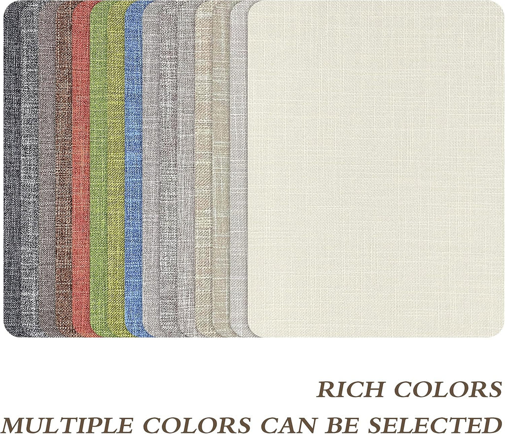 Fine Linen Repair Patches, Self-Adhesive Linen Fabric Patches, 8X11 inch 2 PCS, Multi Color, Can be Used for Linen Sofa Repair and Linen Clothes Repair(8" x 11"-2PCS,Medium Grey 2.0)