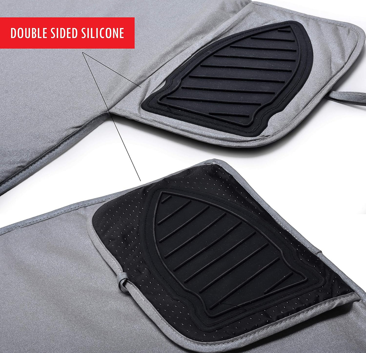 Handy Laundry Portable Ironing Mat - Easily Change Any Flat Surface into an Ironing Board. Features Silicone Slip Resistant Iron Rest to Safely Place Your Hot Iron. Easy to Take Along When Traveling.