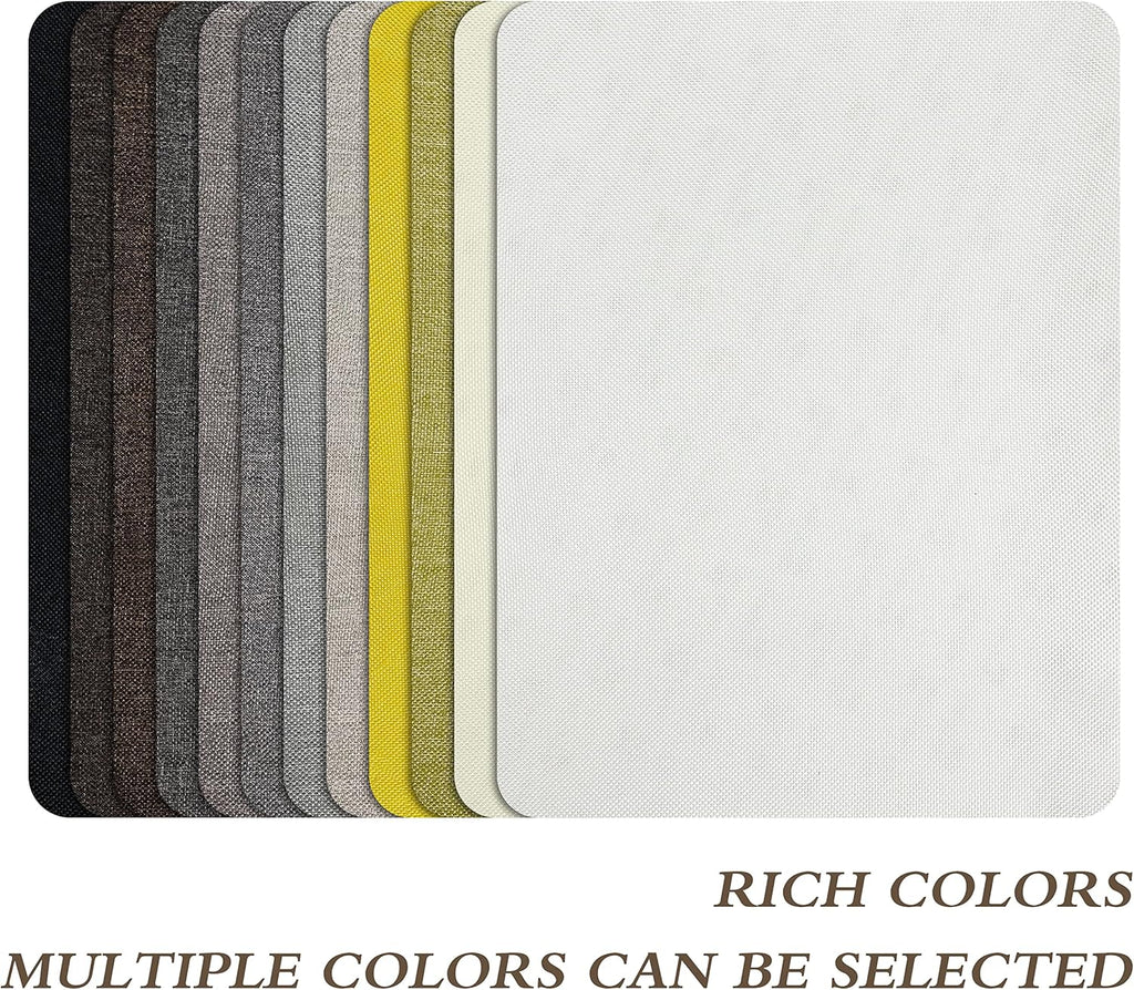 KING MOUNTAIN Fine Linen Repair Patches, Self-Adhesive Linen Fabric Patches, 8X11 inch Extra Size, Multi Color, Can be Used for Linen Sofa Repair and Linen Clothes Repair(8" x 11",Dark Grey 2.0)